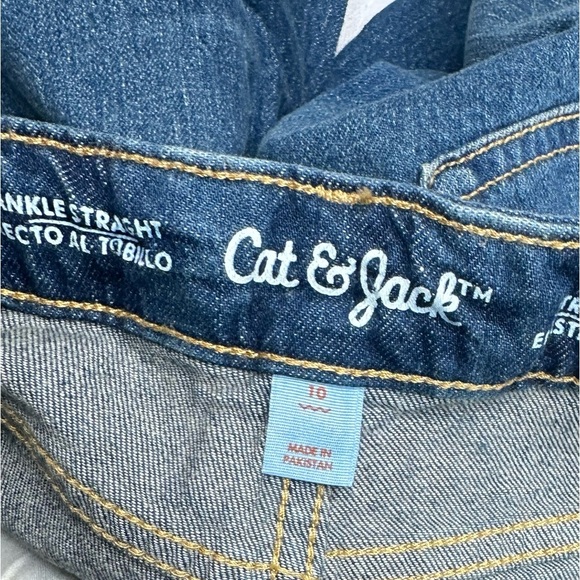 Cat & Jack Ankle Straight High Rise Adjustable Waist Size 10 No Tags - Picture 6 of 6